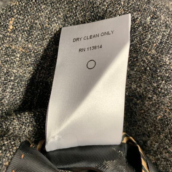 BILLY REID Size 4 Grey Wool Blend Tweed Notch Lapel Jacket Blazer - Picture 7 of 7